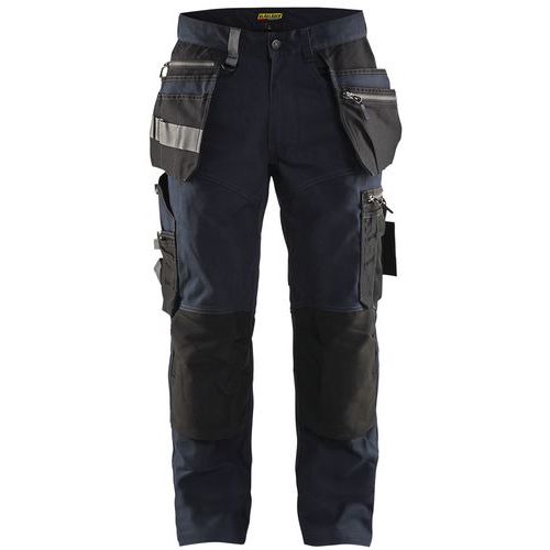 Pantalon De Travail Artisan Stretch Marine Foncé/noir Taille 58c