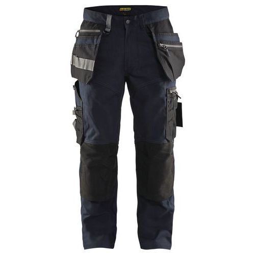 Pantalon De Travail Artisan Stretch Marine Foncé/noir Taille 40c