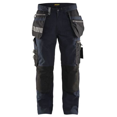 Pantalon De Travail Artisan Stretch Marine Foncé/noir Taille 44c