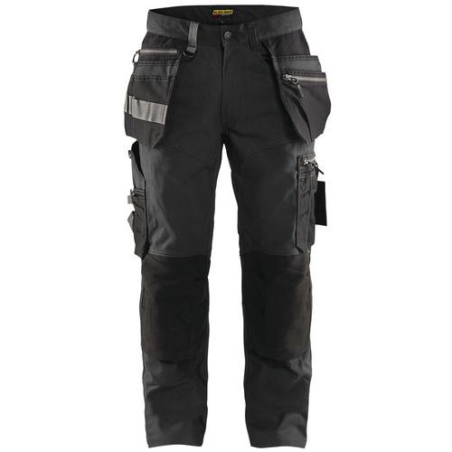 Pantalon De Travail Artisan Stretch Gris Foncé/noir Taille 40l