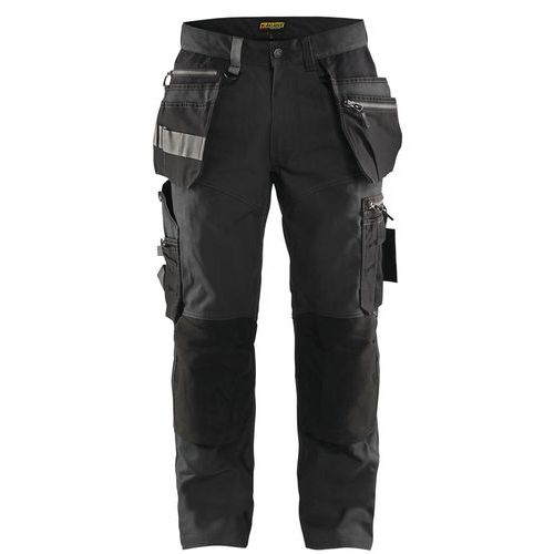 Pantalon De Travail Artisan Stretch Gris Foncé/noir Taille 48l