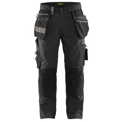 Pantalon De Travail Artisan Stretch Gris Foncé/noir Taille 50l