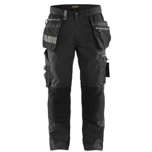 Pantalon De Travail Artisan Stretch Gris Foncé/noir Taille 40