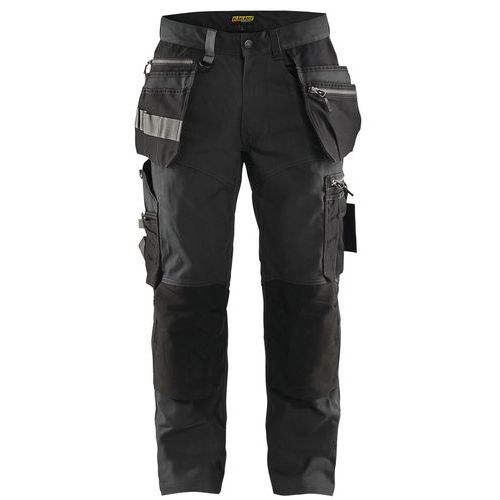 Pantalon De Travail Artisan Stretch Gris Foncé/noir Taille 42