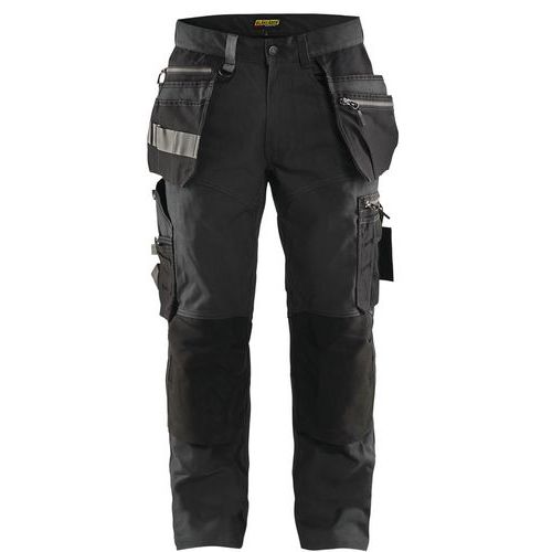 Pantalon De Travail Artisan Stretch Gris Foncé/noir Taille 48