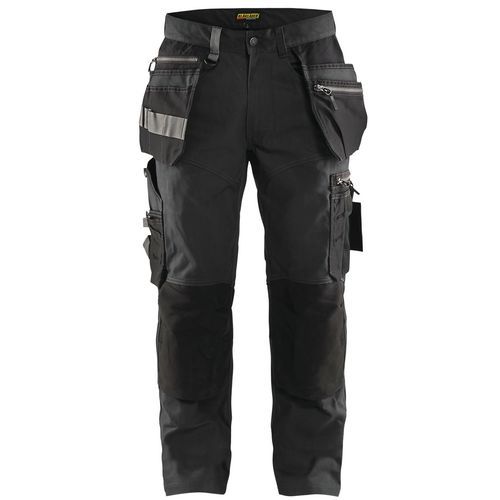 Pantalon De Travail Artisan Stretch Gris Foncé/noir Taille 50