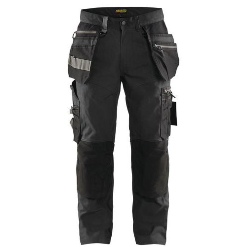 Pantalon De Travail Artisan Stretch Gris Foncé/noir Taille 48c
