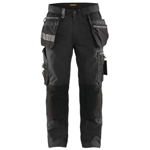 Pantalon De Travail Artisan Stretch Gris Foncé/noir Taille 52c