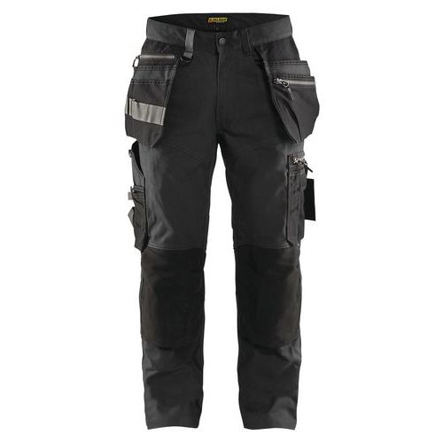 Pantalon De Travail Artisan Stretch Gris Foncé/noir Taille 54c