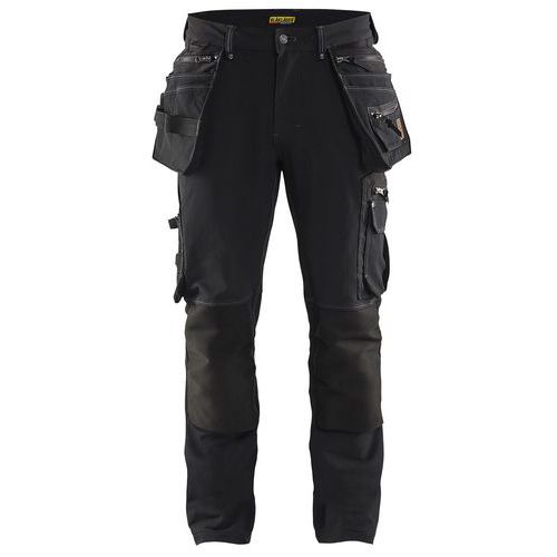 Pantalon De Travail X1900 Artisan Stretch 4d Noir Taille 42l