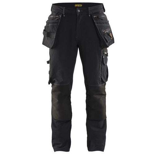 Pantalon De Travail X1900 Artisan Stretch 4d Noir Taille 46l