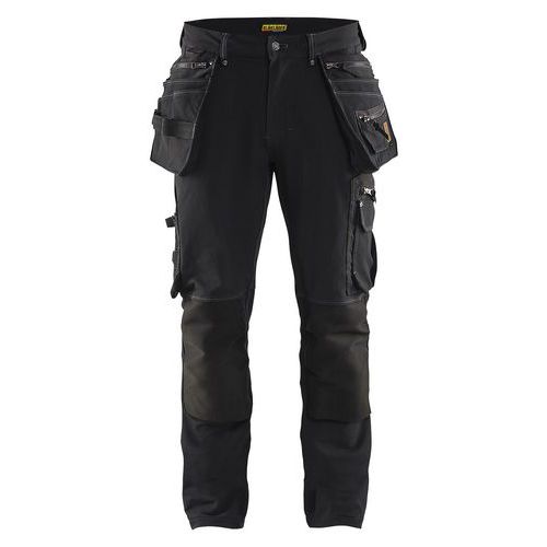 Pantalon De Travail X1900 Artisan Stretch 4d Noir Taille 48l