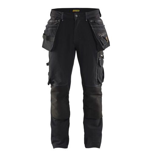 Pantalon De Travail X1900 Artisan Stretch 4d Noir Taille 38