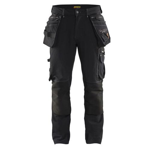 Pantalon De Travail X1900 Artisan Stretch 4d Noir Taille 40