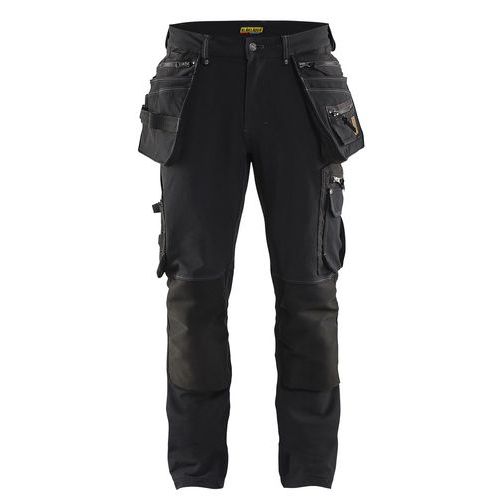 Pantalon De Travail X1900 Artisan Stretch 4d Noir Taille 52c