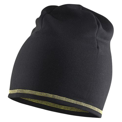Bonnet En Polaire Noir/jaune Taille Tu