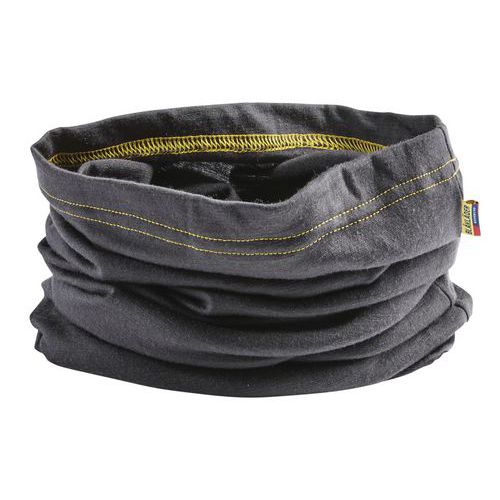 Cache-cou Mérinos Gris Foncé/jaune Taille Tu