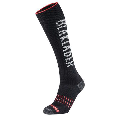 Chaussettes Xwarm Noir/rouge Fluorescent Taille 45-48