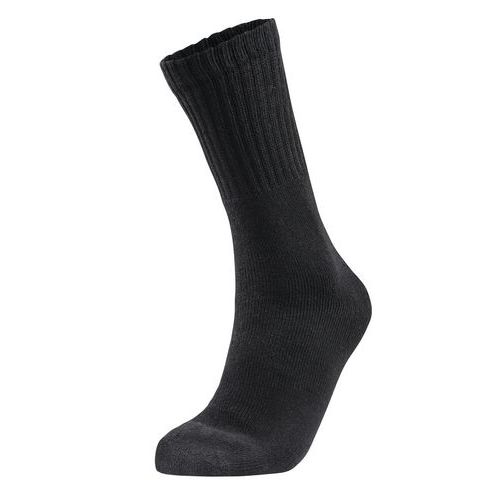 Chaussettes Hautes En Coton Pack X5 Noir Taille 45-48