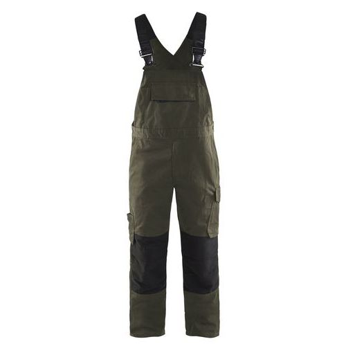 Cotte à Bretelles Stretch Vert Olive/noir Taille 58c