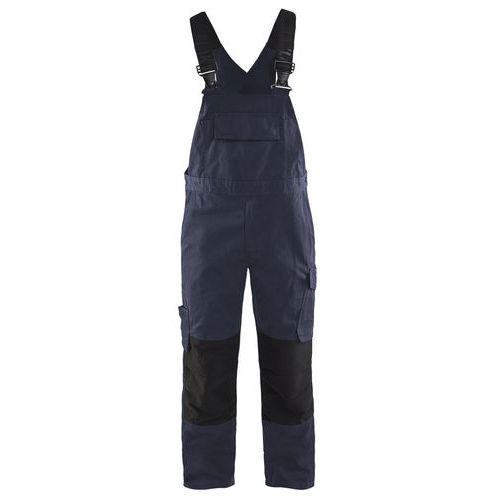 Cotte à Bretelles Stretch Marine Foncé/noir Taille 50