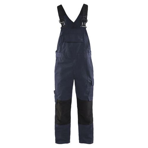 Cotte à Bretelles Stretch Marine Foncé/noir Taille 46c