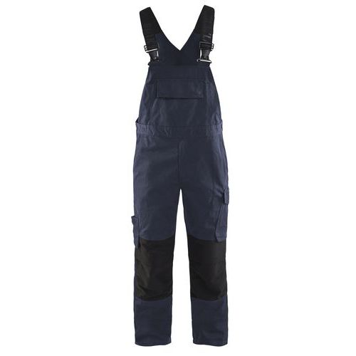 Cotte à Bretelles Stretch Marine Foncé/noir Taille 50c