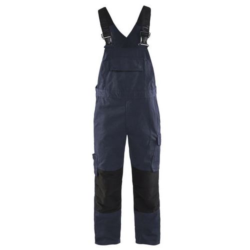 Cotte à Bretelles Stretch Marine Foncé/noir Taille 52c