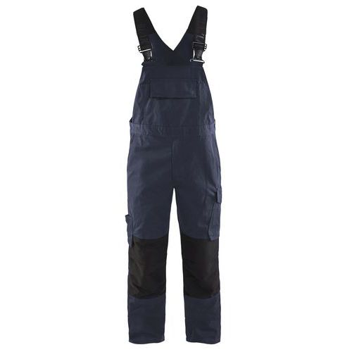 Cotte à Bretelles Stretch Marine Foncé/noir Taille 54c