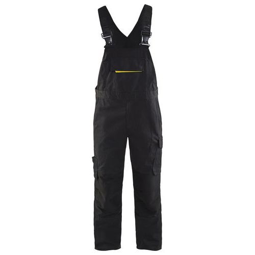 Cotte à Bretelles Stretch Noir/jaune Fluorescent Taille 42l