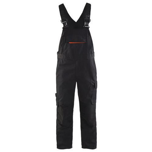 Cotte à Bretelles Stretch Noir/rouge Taille 52c