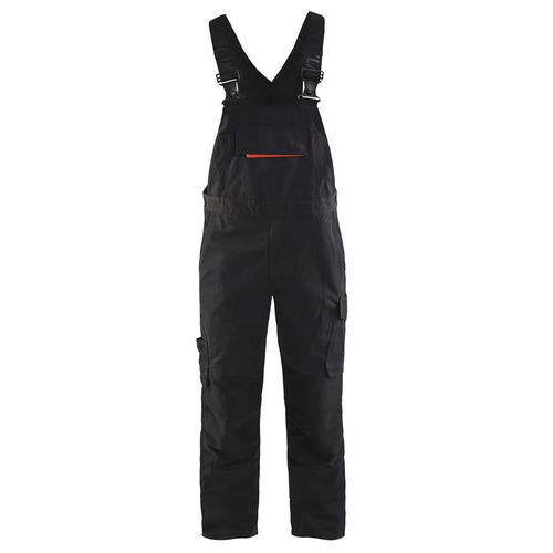 Cotte à Bretelles Stretch Noir/rouge Taille 58c