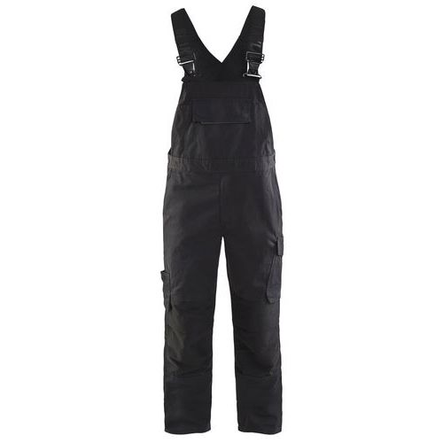 Cotte à Bretelles Stretch Noir/gris Foncé Taille 52