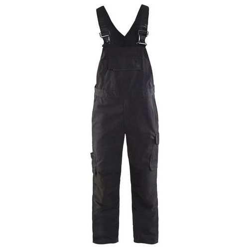 Cotte à Bretelles Stretch Noir/gris Foncé Taille 54