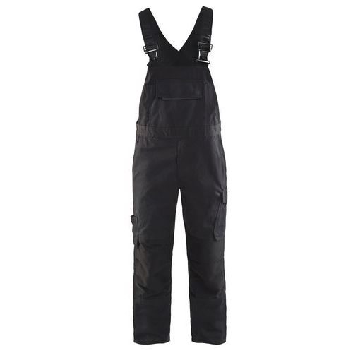 Cotte à Bretelles Stretch Noir/gris Foncé Taille 50c