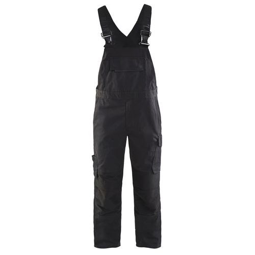 Cotte à Bretelles Stretch Noir/gris Foncé Taille 54c