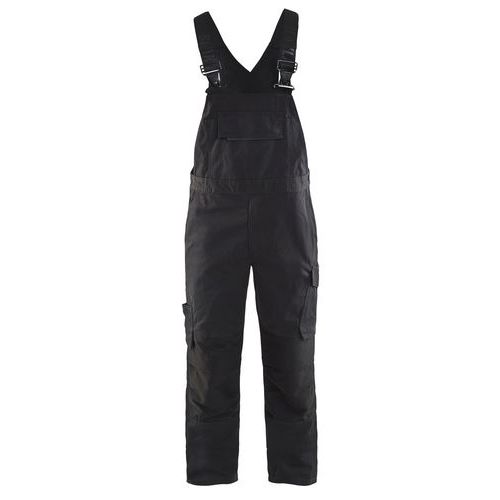 Cotte à Bretelles Stretch Noir/gris Foncé Taille 56c