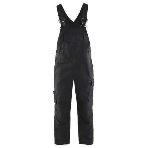 Cotte à Bretelles Stretch Noir/gris Foncé Taille 58c