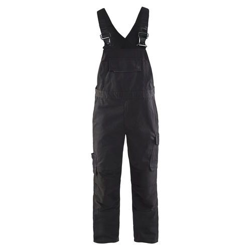 Cotte à Bretelles Stretch Noir/gris Foncé Taille 40c