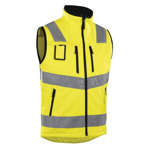 Gilet Softshell Haute Visibilité Jaune Fluorescent Taille Xl