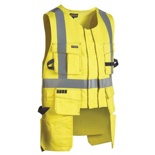 Gilet Porte-outils Multinormes Jaune Fluorescent Taille Xxl