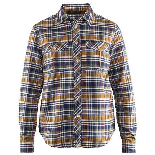 Chemise Flanelle Femme Marine/orange Taille Xl