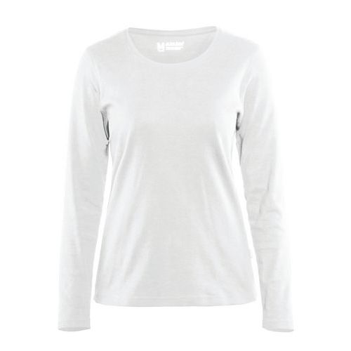 T-shirt Manches Longues Femme Blanc Taille L