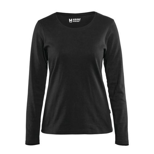 T-shirt Manches Longues Femme Noir Taille Xl