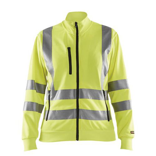 Sweat Zippé Haute Visibilité Femme Taille S