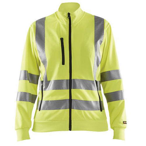 Sweat Zippé Haute Visibilité Femme Taille Xl