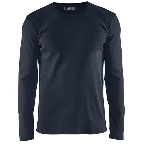 T-shirt Manches Longues Marine Foncé Taille Xl