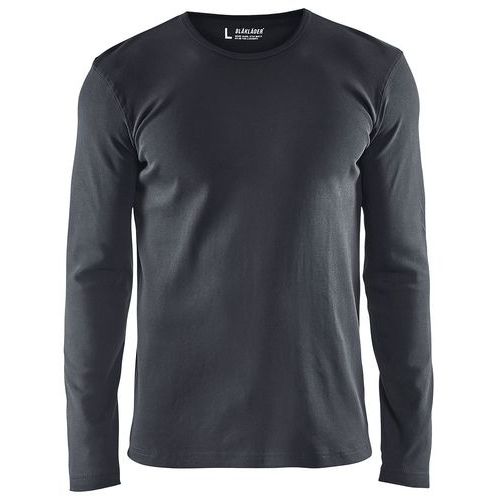 T-shirt Manches Longues Gris Foncé Taille Xs