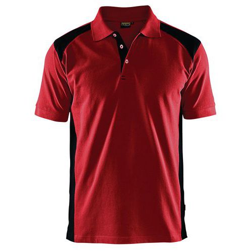 Polo Piqué Rouge/noir Taille 4xl