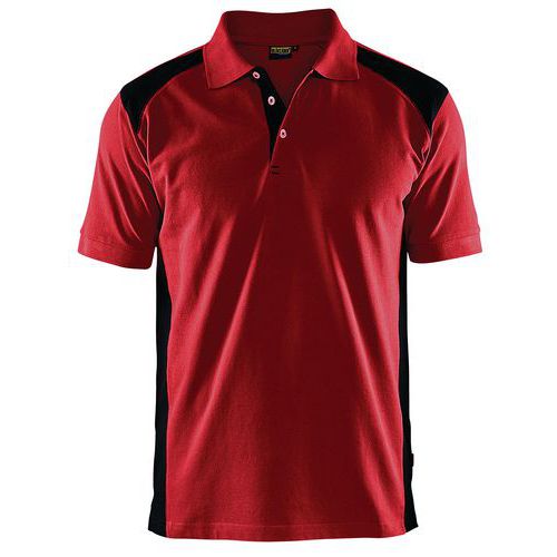 Polo Piqué Rouge/noir Taille Xs